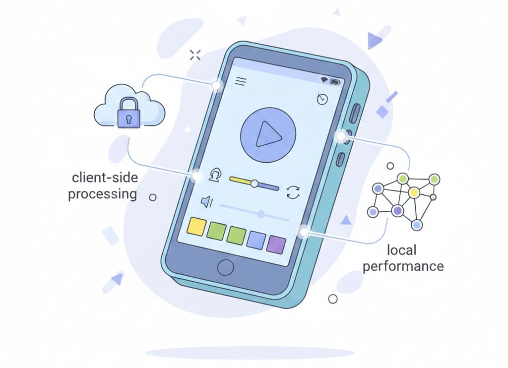 Professional MP3 Player with Local Processing